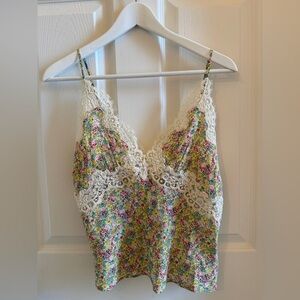 NWT DOEN NERIA TOP—CHRYSANTHEMUM SKY FLORAL size S